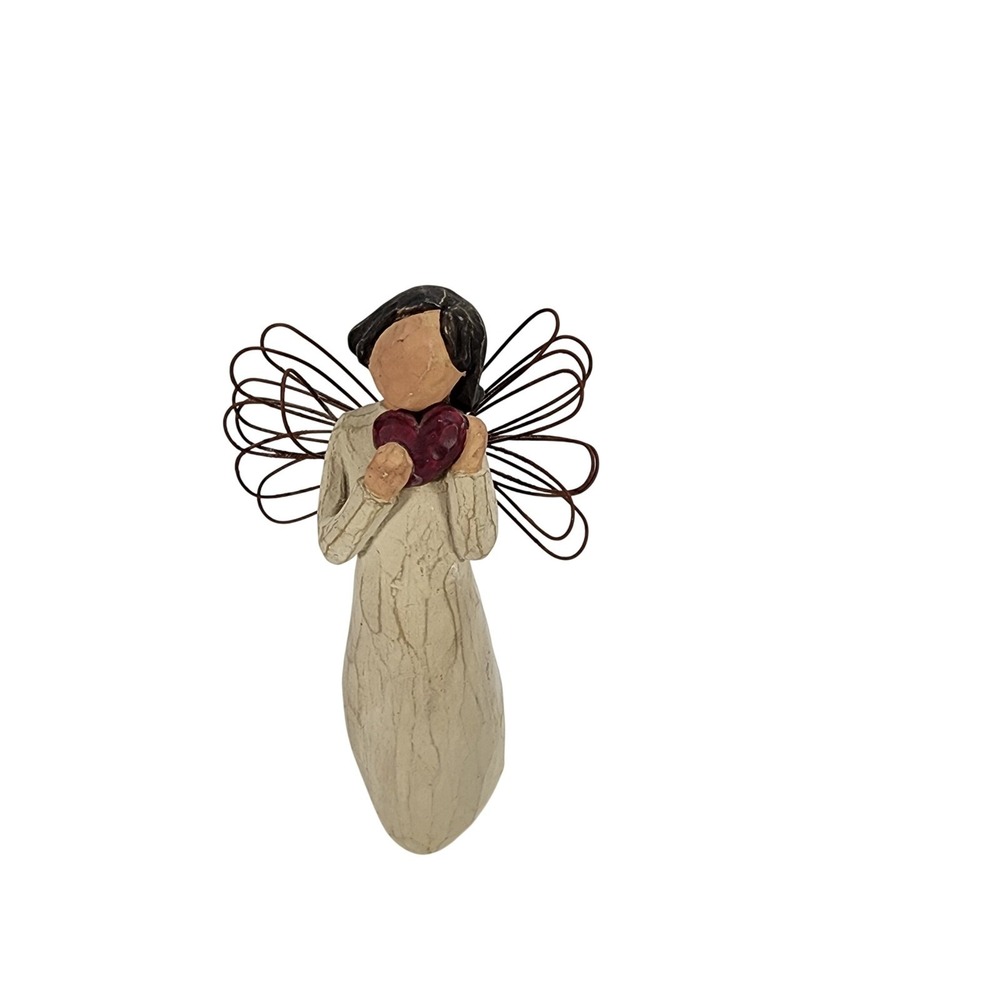 Willow Tree Angel of the Heart Figurine Susan Lordi Demdaco Red Heart 2000